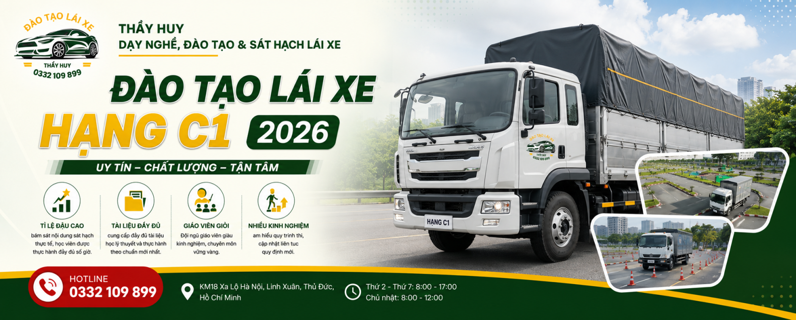 DẠY LÁI XE HẠNG C1 TẠI THỦ ĐỨC | DẠY LÁI XE THỦ ĐỨC