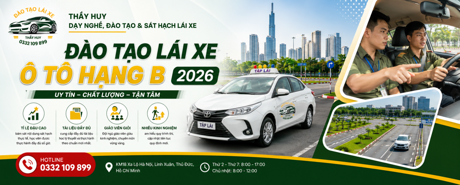 ĐÀO TẠO LÁI XE HẠNG B TẠI THỦ ĐỨC | DẠY LÁI Ô TÔ TẠI THỦ ĐỨC