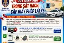 QUY ĐỊNH MỚI TRONG SÁT HẠCH, CẤP GiẤY PHÉP LÁI XE