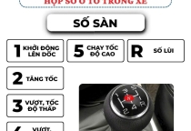 Sự khác biệt giữa hộp số ôtô tự động và hộp số ôtô số sàn.